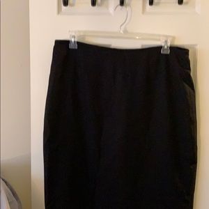 Black pencil skirt